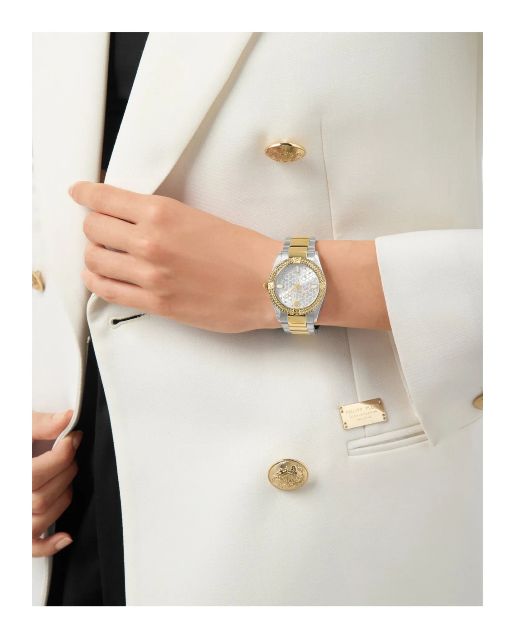 Philipp Plein Plein Icon Chain Crystal Watch sold by Zulily product image thumbnail 4