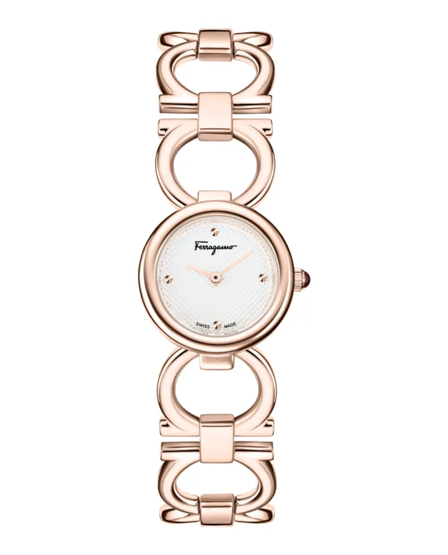 Ferragamo Double Gancini Bracelet Watch made by Salvatore Ferragamo
