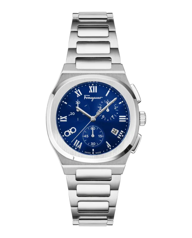 Ferragamo  Elliptical Chronograph Watch made by Salvatore Ferragamo