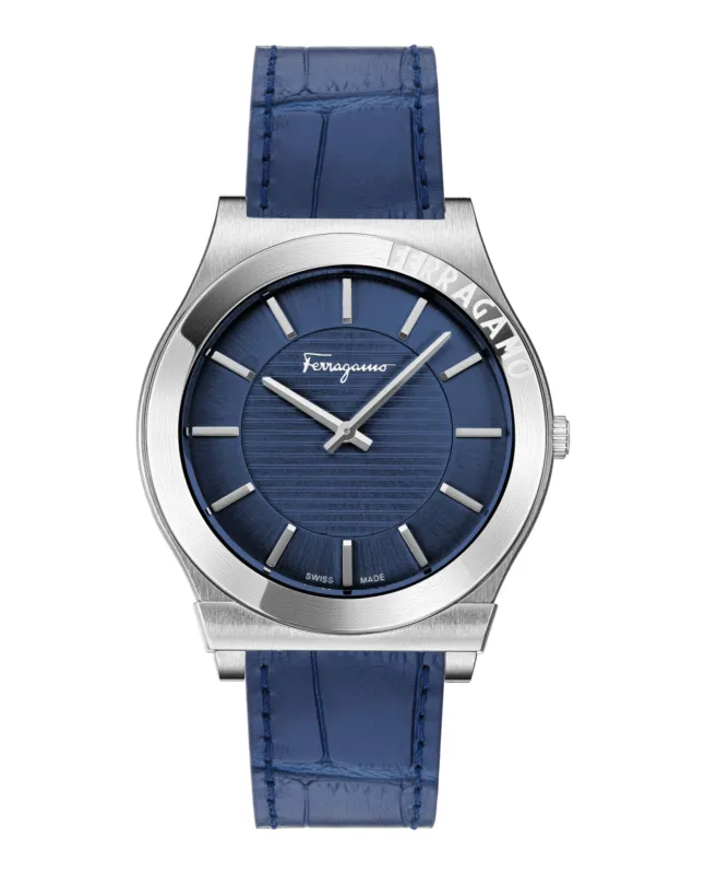 Ferragamo Gancini Leather Watch made by Salvatore Ferragamo