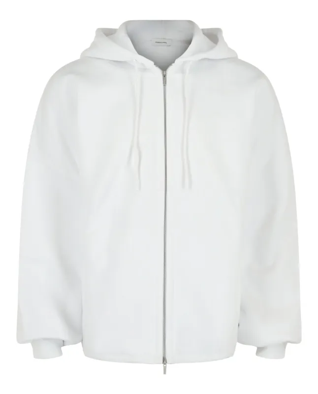 Ferragamo Heavyweight Fleece Zip-Up Hoodie made by Salvatore Ferragamo