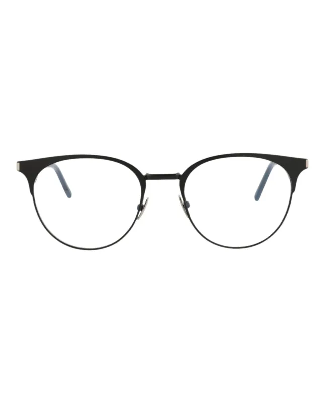 Saint Laurent Round-Frame Metal Optical Frames made by Yves Saint Laurent