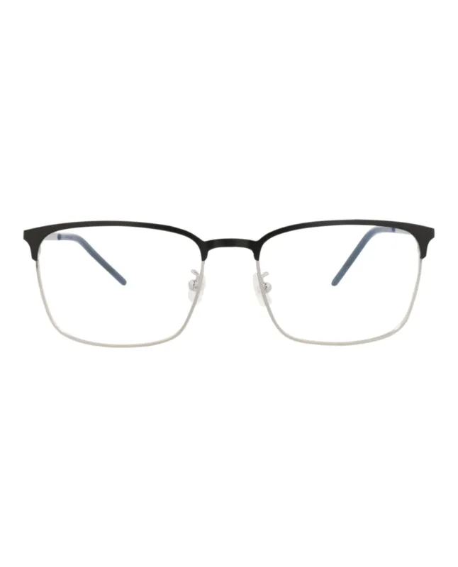 Saint Laurent Square-Frame Metal Optical Frames made by Yves Saint Laurent