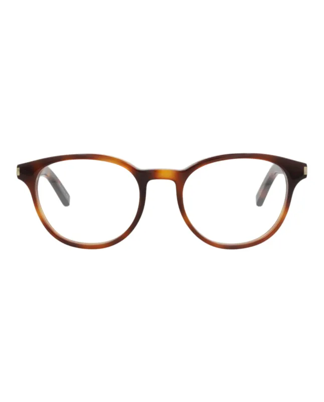 Saint Laurent Round-Frame Acetate Optical Frames made by Yves Saint Laurent
