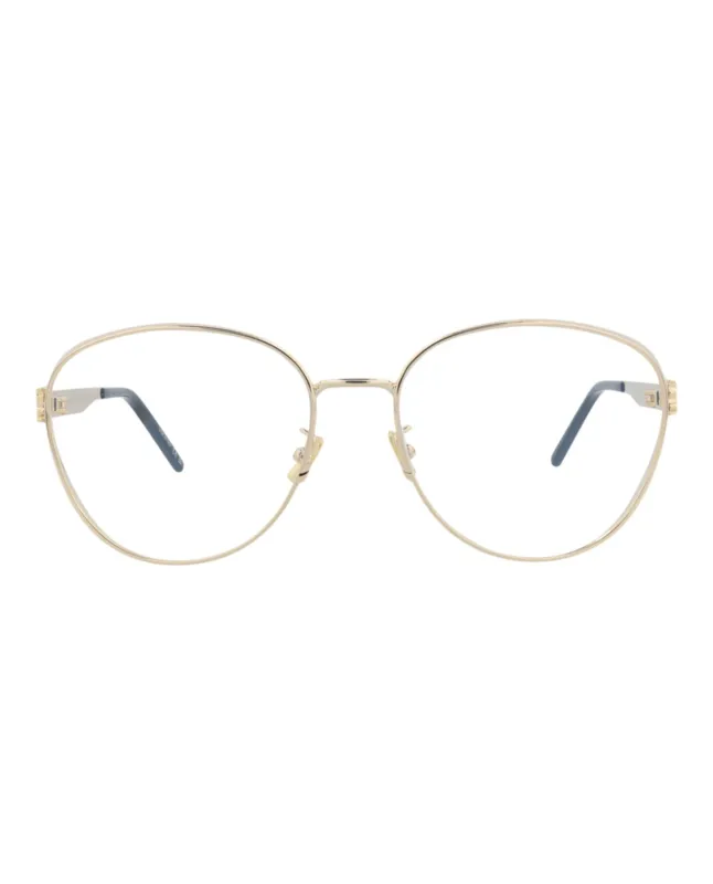 Saint Laurent Round-Frame Metal Optical Frames made by Yves Saint Laurent