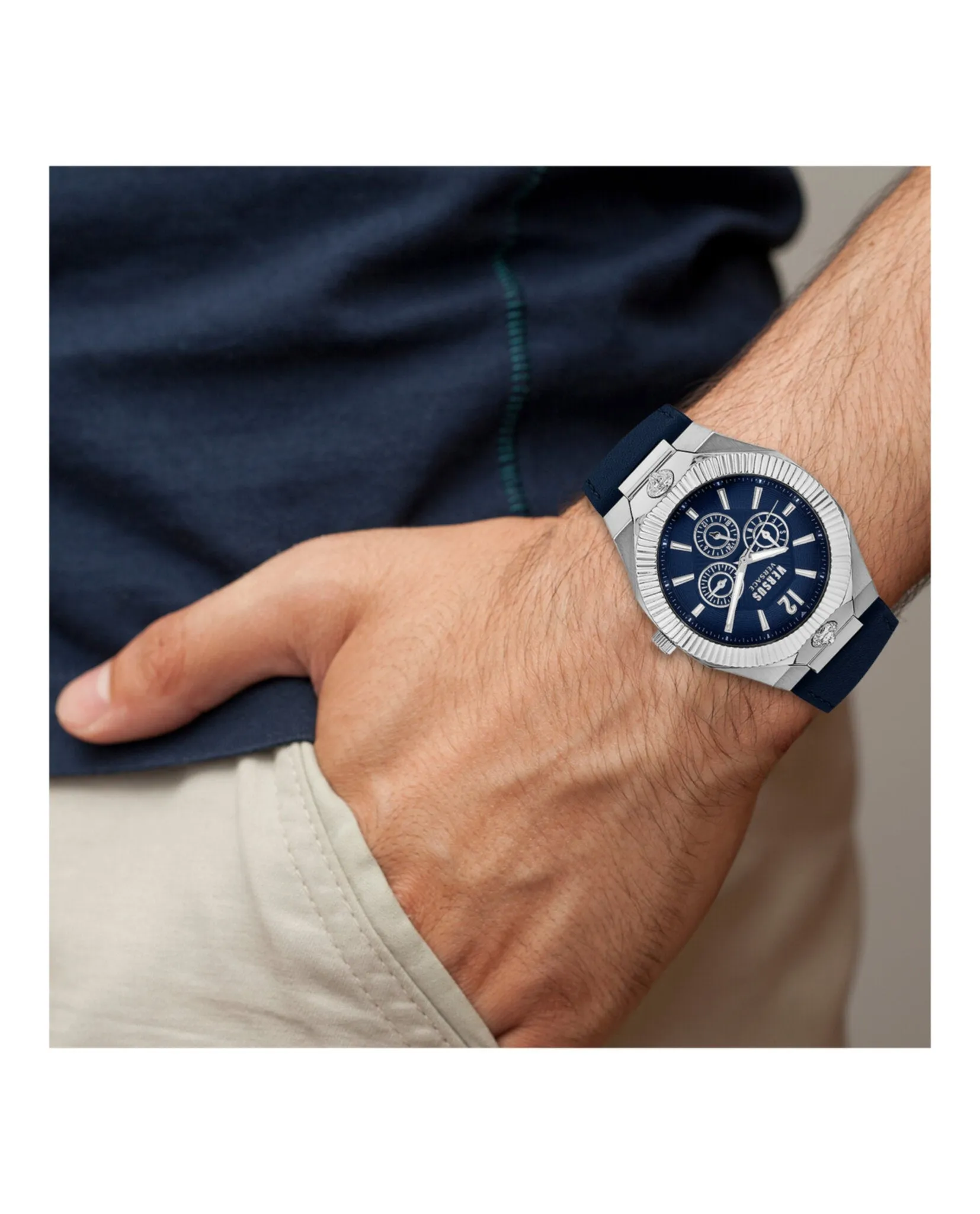 Versus Versace Echo Park Multifunction Leather Watch sold by Zulily product image thumbnail 5