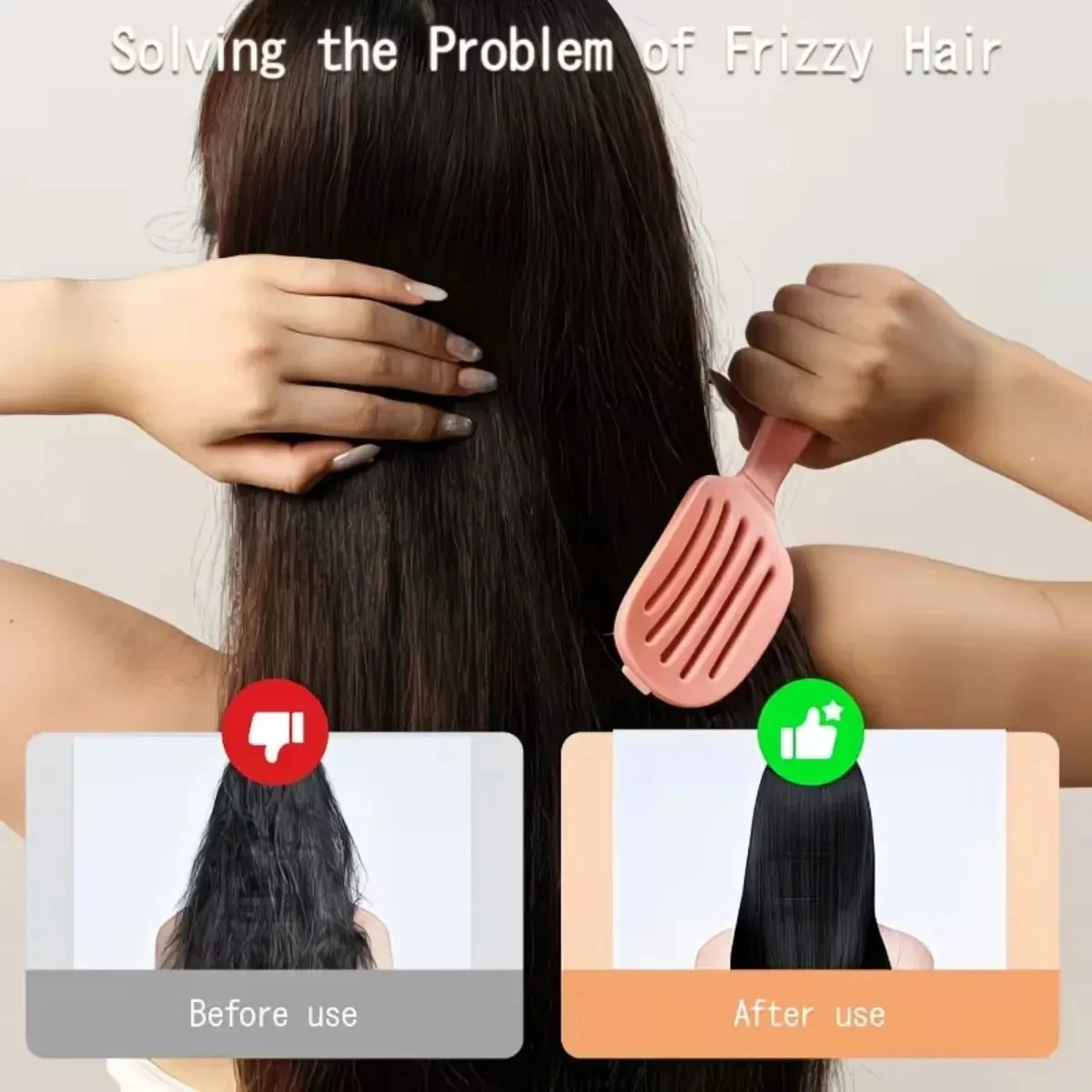 Foldable Self-Clean Detangler Brush sold by Zulily product image thumbnail 5