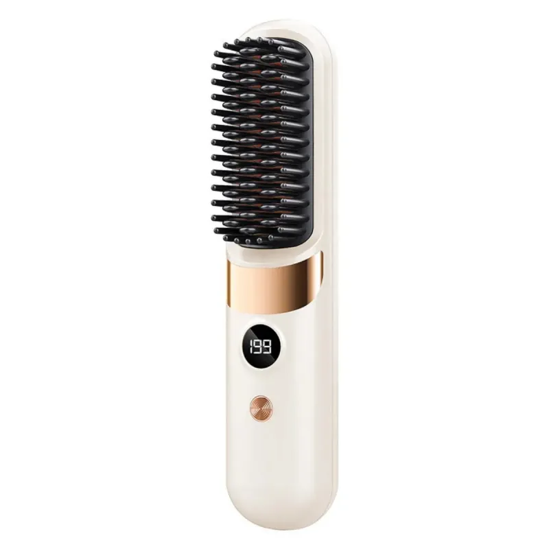 Wireless Rechargeable Hair Straightener Brush made by Leo Rosi