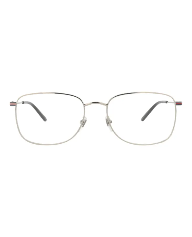 Gucci Square-Frame Metal Optical Frames made by Gucci