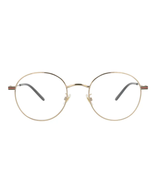 Gucci Round-Frame Metal Optical Frames made by Gucci