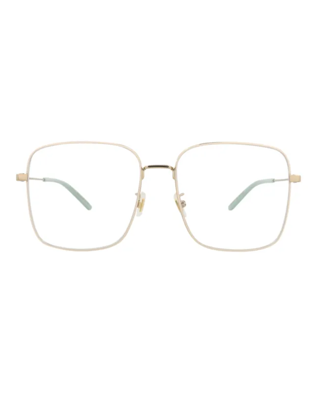 Gucci Square-Frame Metal Optical Frames made by Gucci