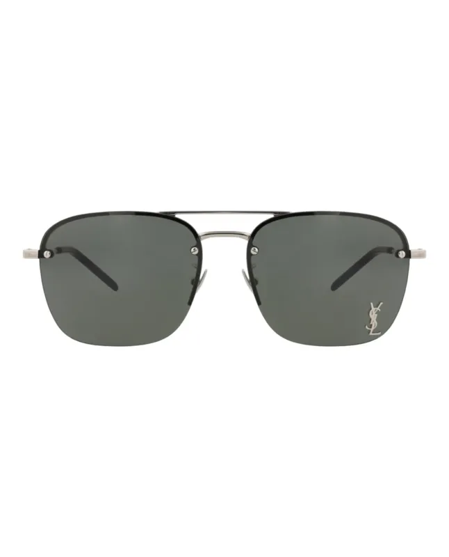 Saint Laurent Aviator-Frame Metal Sunglasses made by Yves Saint Laurent