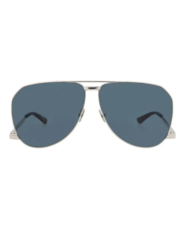 Saint Laurent Aviator-Frame Metal Sunglasses made by Yves Saint Laurent