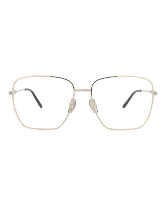 Gucci Square-Frame Metal Optical Frames made by Gucci