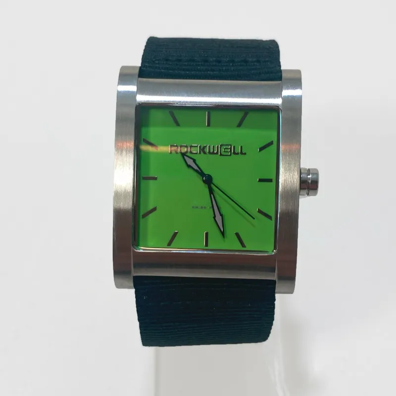 Rook (Silver/Green) Watch made by Zulily