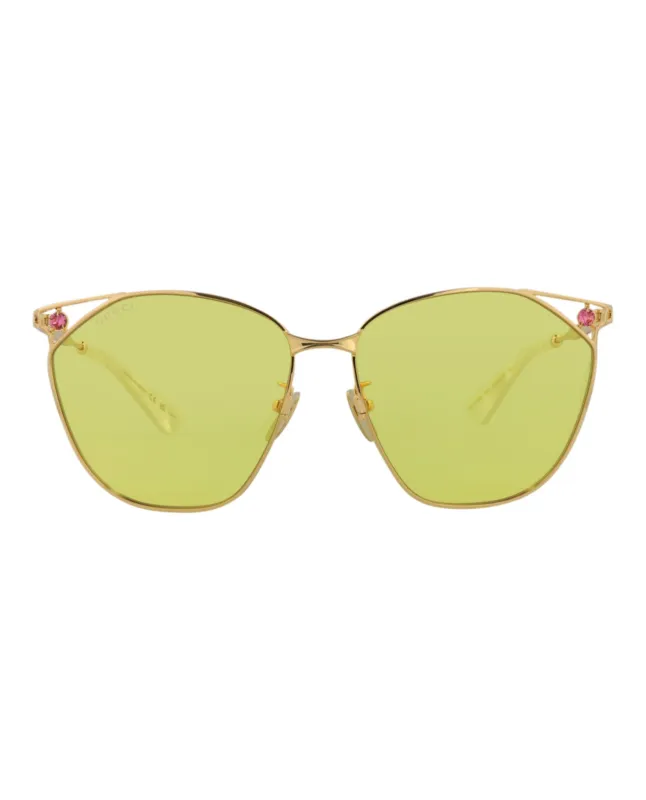 Gucci Cat Eye-Frame Metal Sunglasses made by Gucci