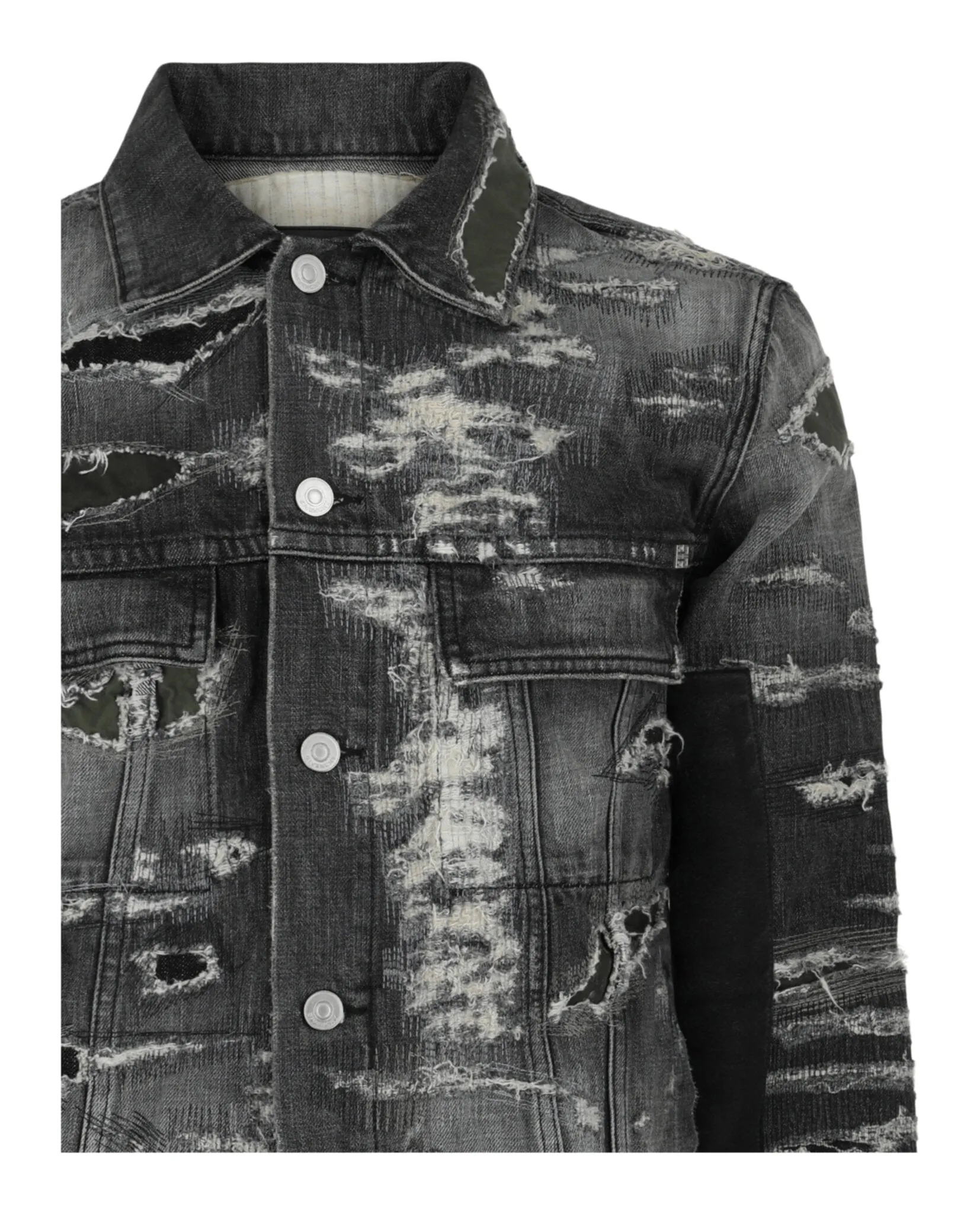 Givenchy Distressed Denim Jacket sold by Zulily product image thumbnail 3