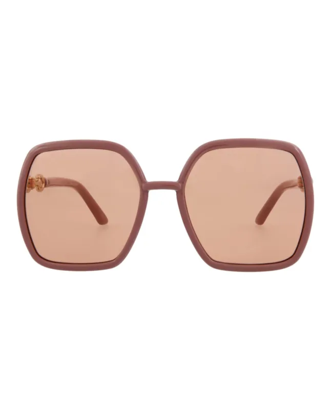 Gucci Square/Rectangle-Frame Injection Sunglasses made by Gucci
