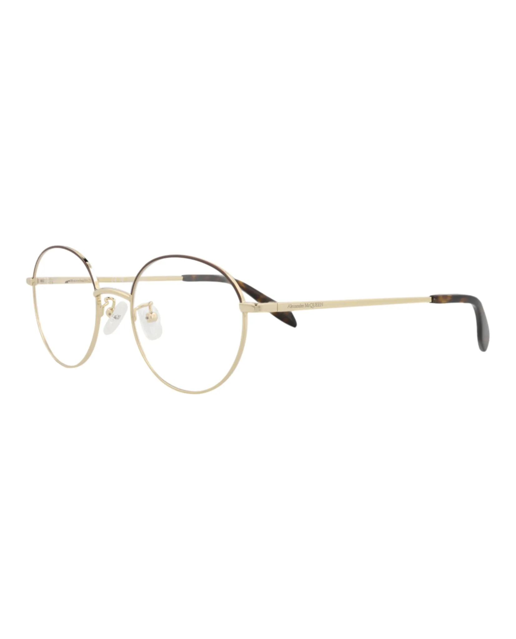 Alexander McQueen Round-Frame Metal Optical Frames sold by Zulily product image thumbnail 2