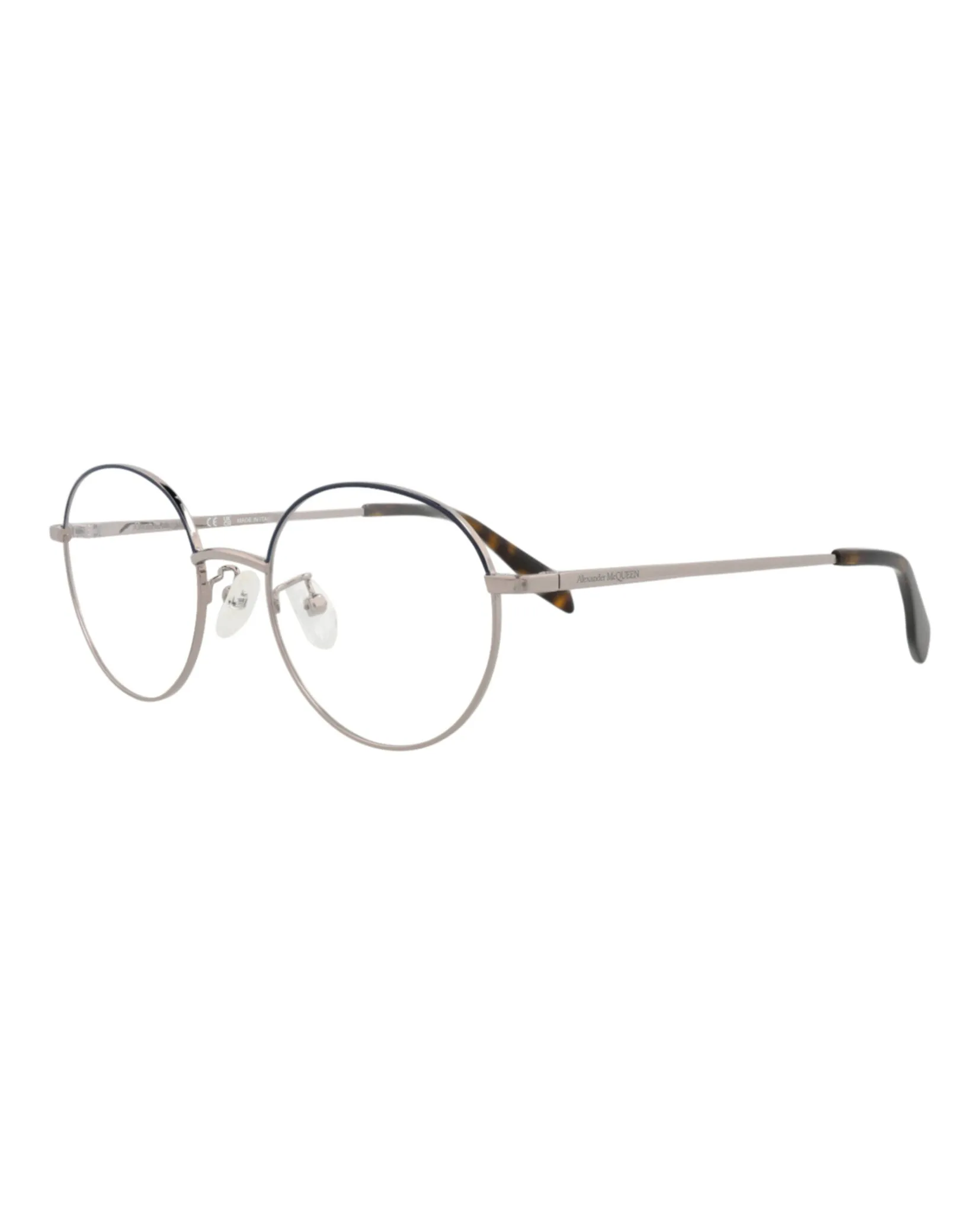 Alexander McQueen Round-Frame Metal Optical Frames sold by Zulily product image thumbnail 2