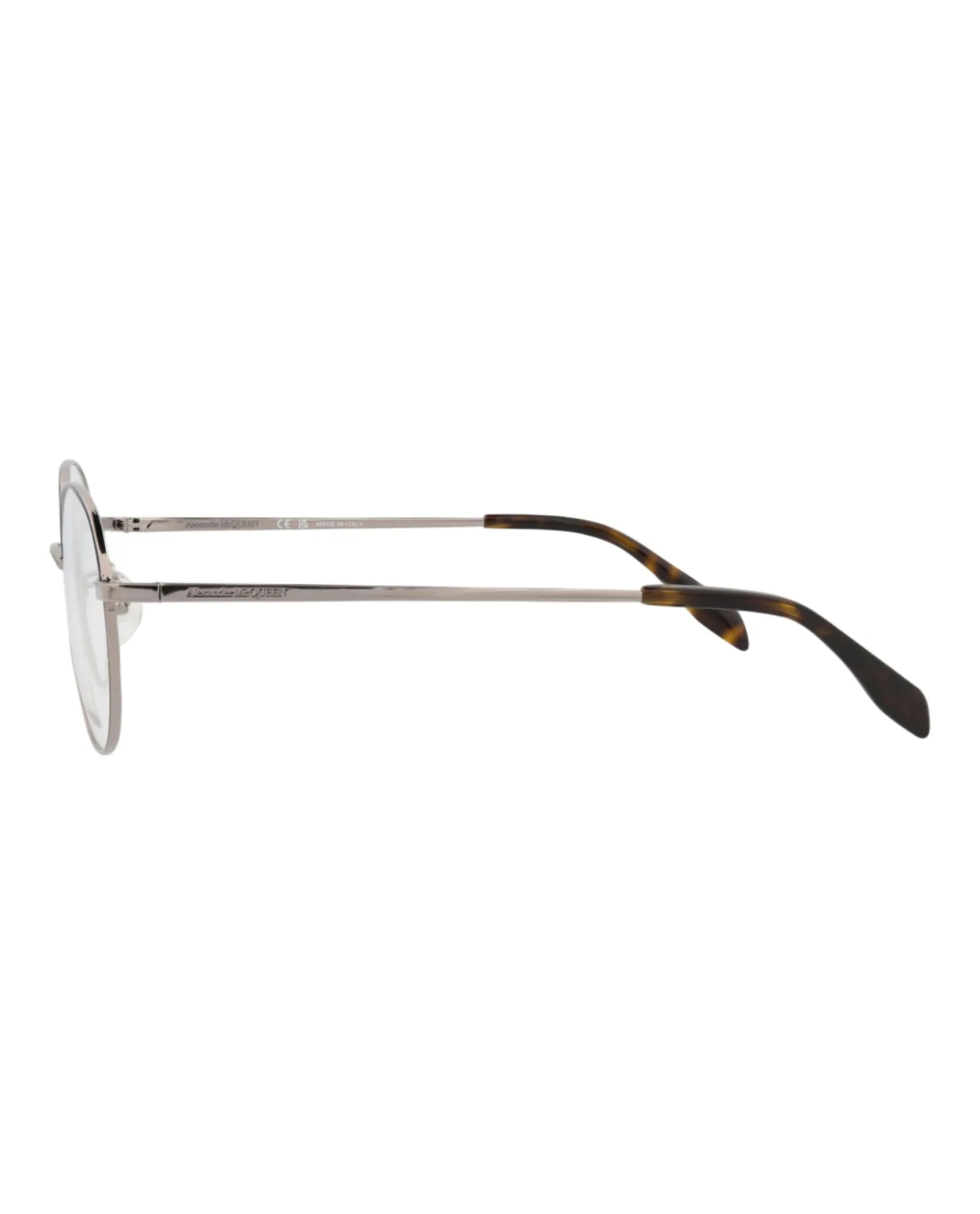 Alexander McQueen Round-Frame Metal Optical Frames sold by Zulily product image thumbnail 3