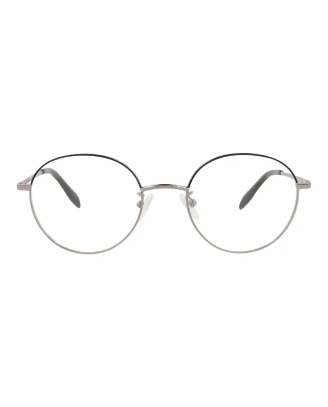 Alexander McQueen Round-Frame Metal Optical Frames made by Alexander McQueen