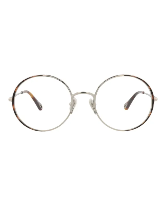 Chloé Round-Frame Metal Optical Frames made by Chloe