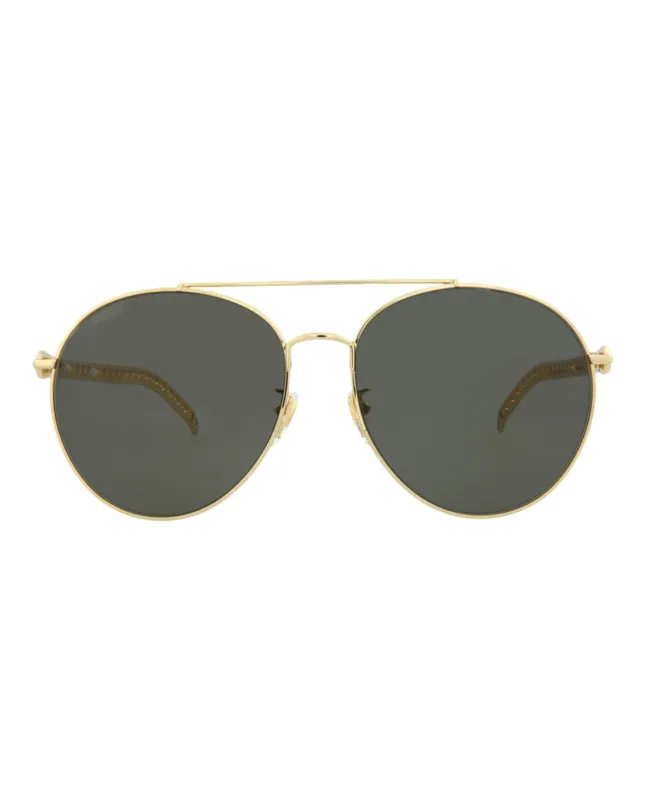 Gucci Round-Metal Frame Sunglasses made by Gucci