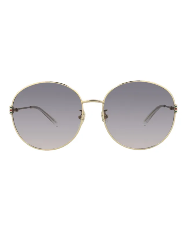 Gucci Round-Frame Metal Sunglasses made by Gucci