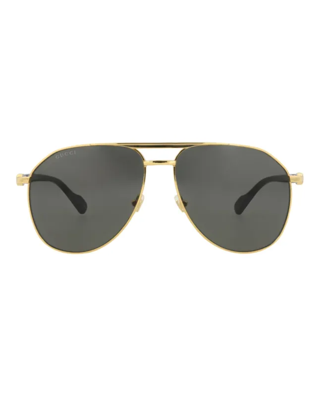 Gucci Aviator-Frame Metal Sunglasses made by Gucci