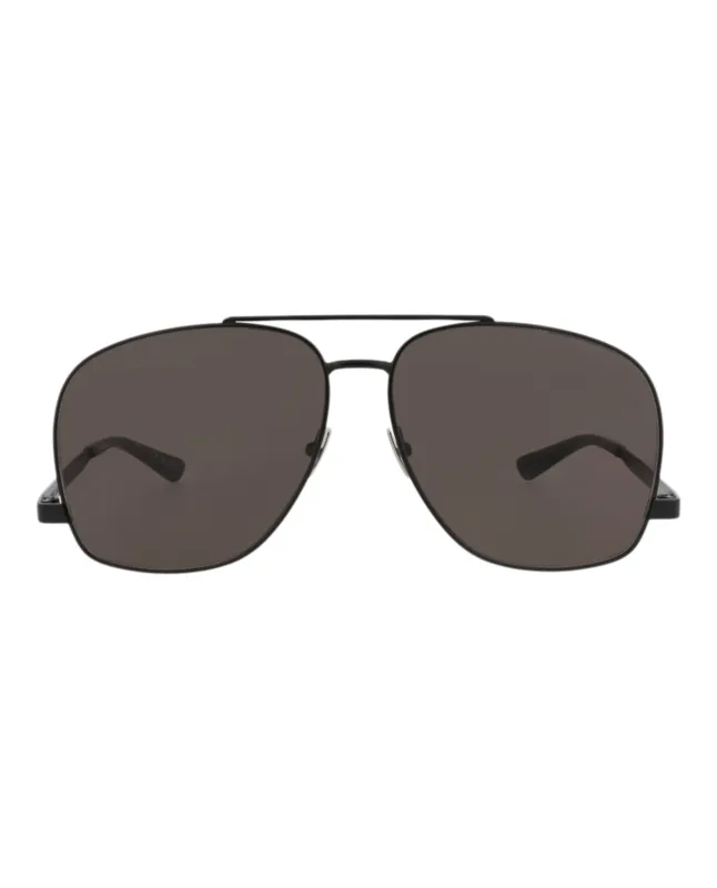 Saint Laurent Aviator-Frame Metal Sunglasses made by Yves Saint Laurent