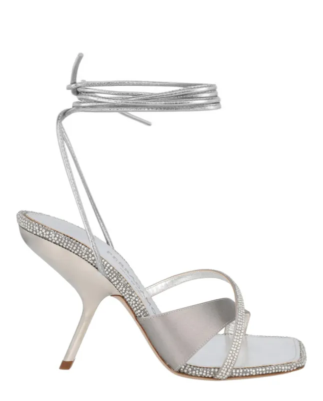 Ferragamo Allegra X5 Crystal Embellished Heels made by Salvatore Ferragamo