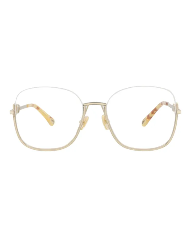 Chloé Square-Frame Metal Optical Frames made by Chloe