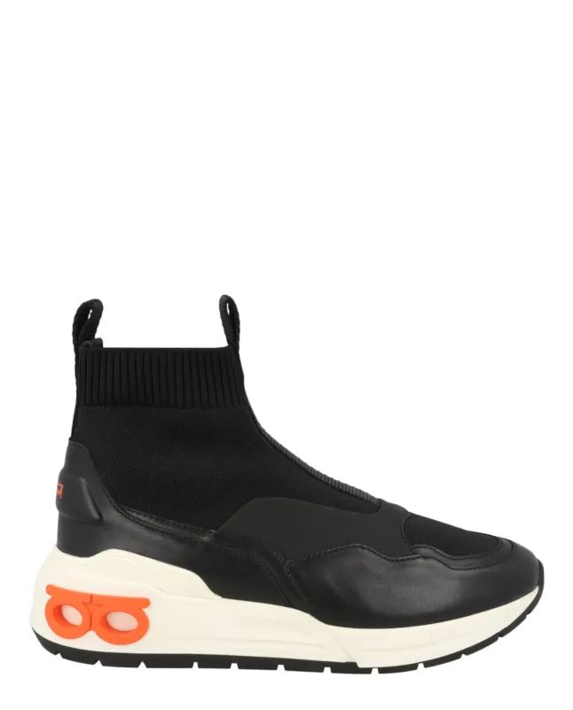 Ferragamo Cosma Sock High-Top Sneakers made by Salvatore Ferragamo
