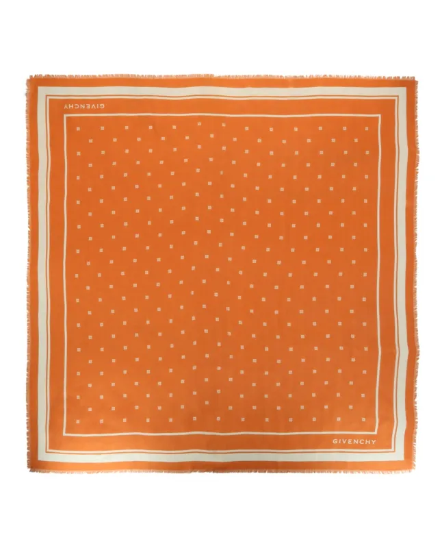 Givenchy 4G Shawl in Cashmere and Silk made by Givenchy