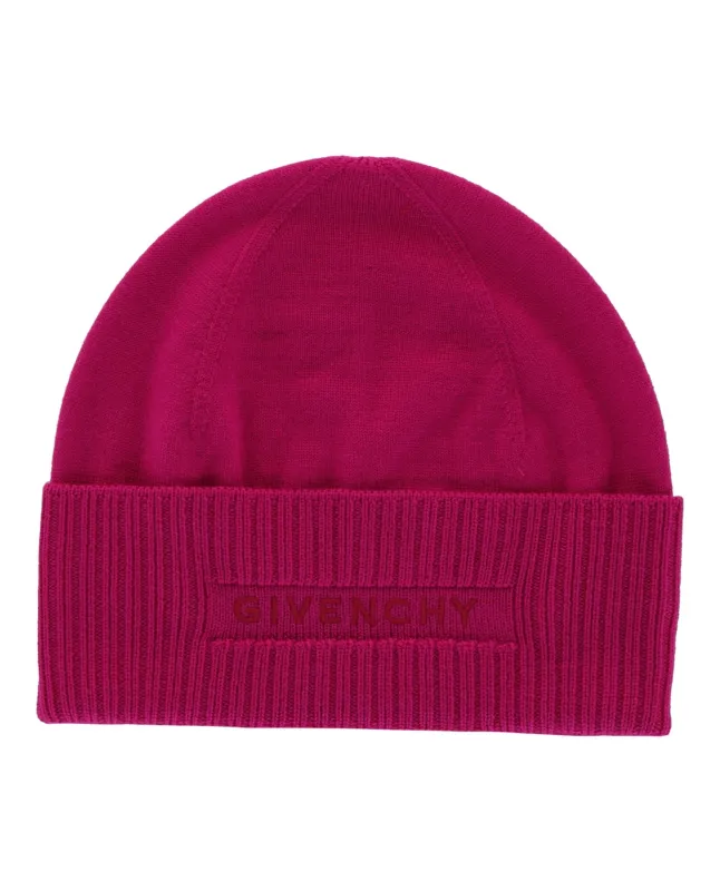 Givenchy Ribbed Embroidered Logo Beanie made by Givenchy