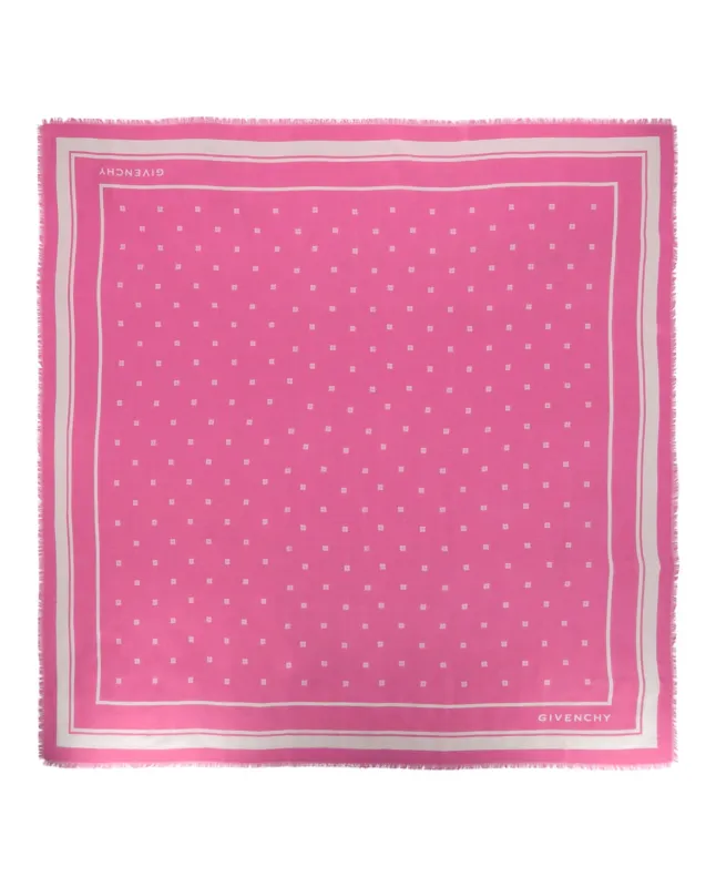 Givenchy 4G Shawl in Cashmere and Silk made by Givenchy
