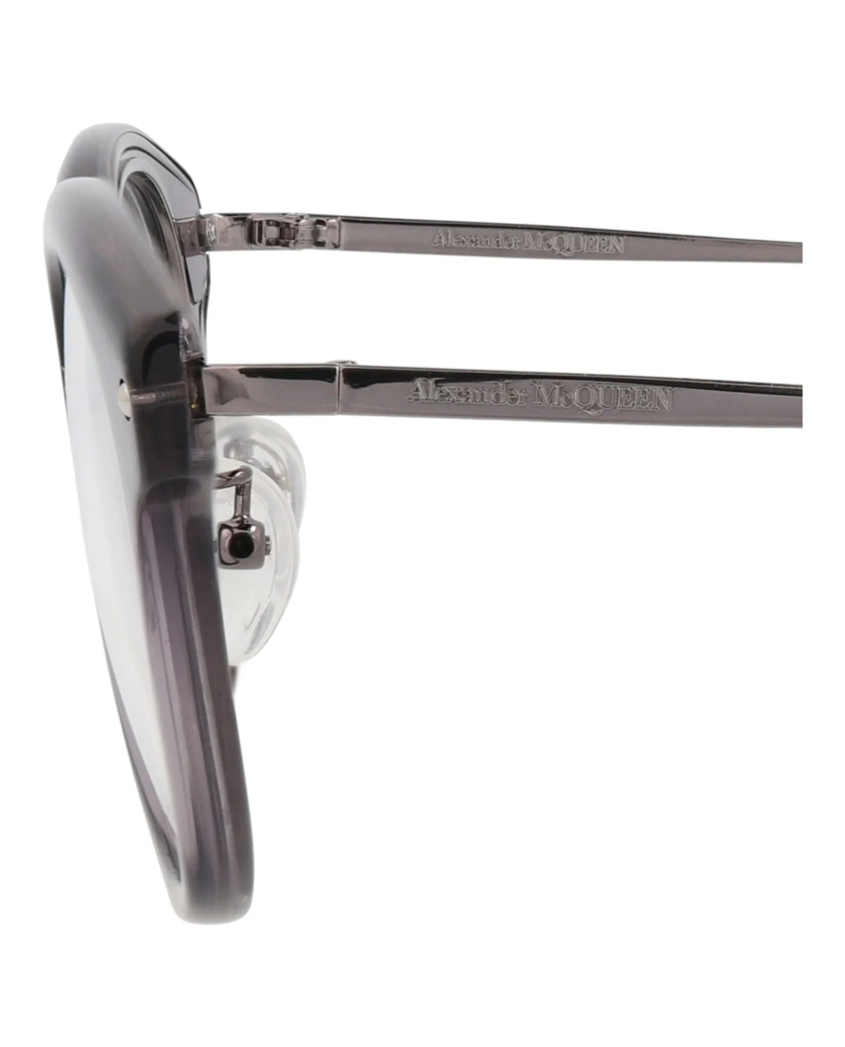 Alexander McQueen Round-Frame Acetate Optical Frames sold by Zulily product image thumbnail 4