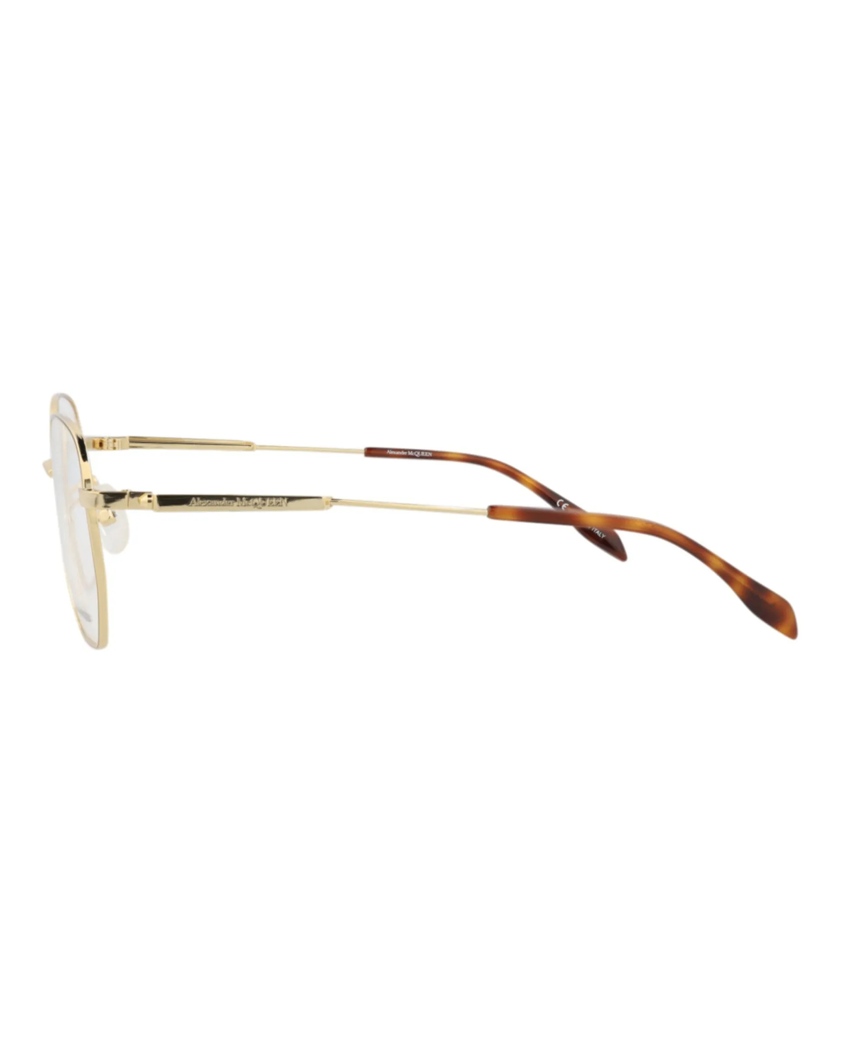 Alexander McQueen Round-Frame Metal Optical Frames sold by Zulily product image thumbnail 3