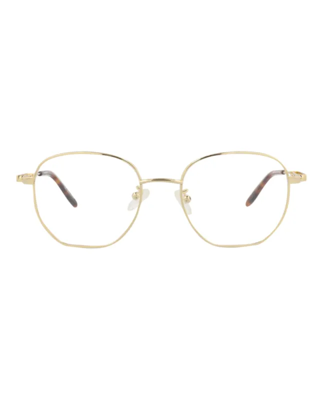 Alexander McQueen Round-Frame Metal Optical Frames made by Alexander McQueen