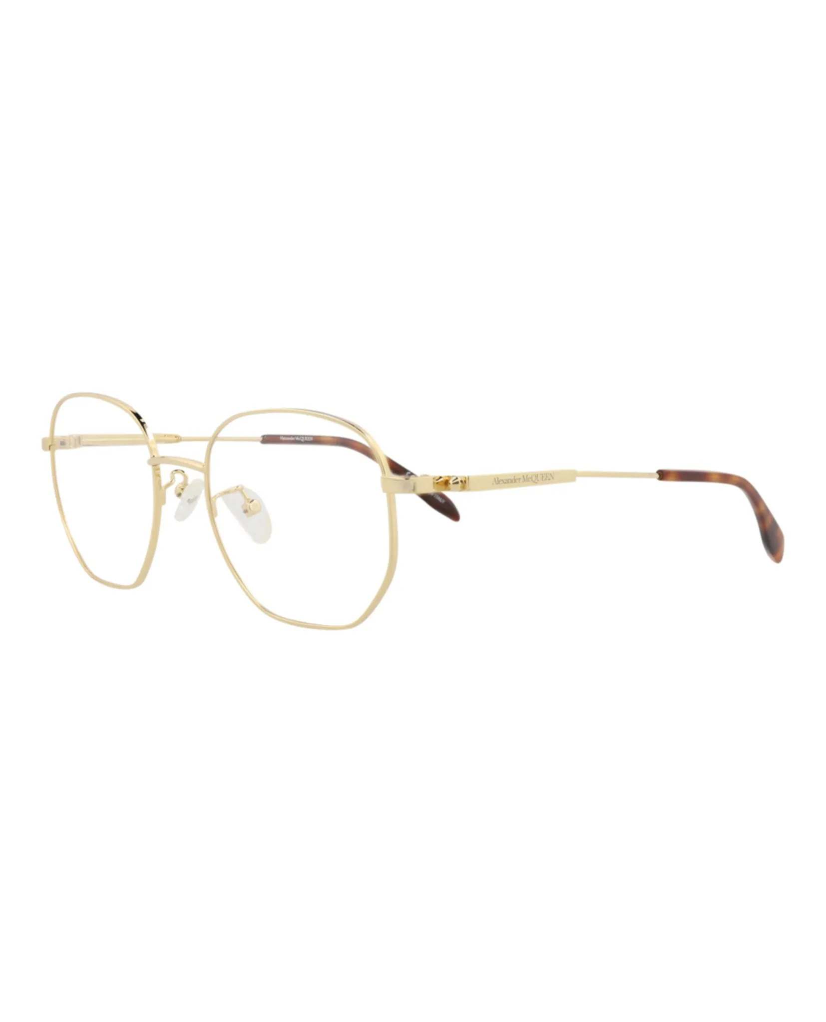 Alexander McQueen Round-Frame Metal Optical Frames sold by Zulily product image thumbnail 2
