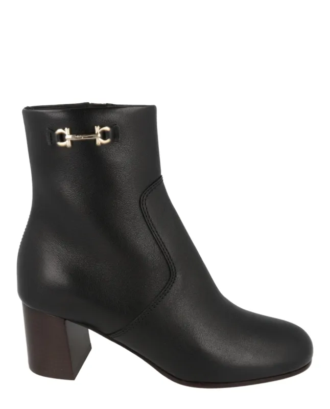 Ferragamo Otello Leather Booties made by Salvatore Ferragamo