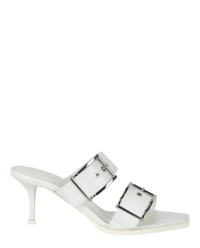 Alexander McQueen Double Buckle Punk Mules made by Alexander McQueen