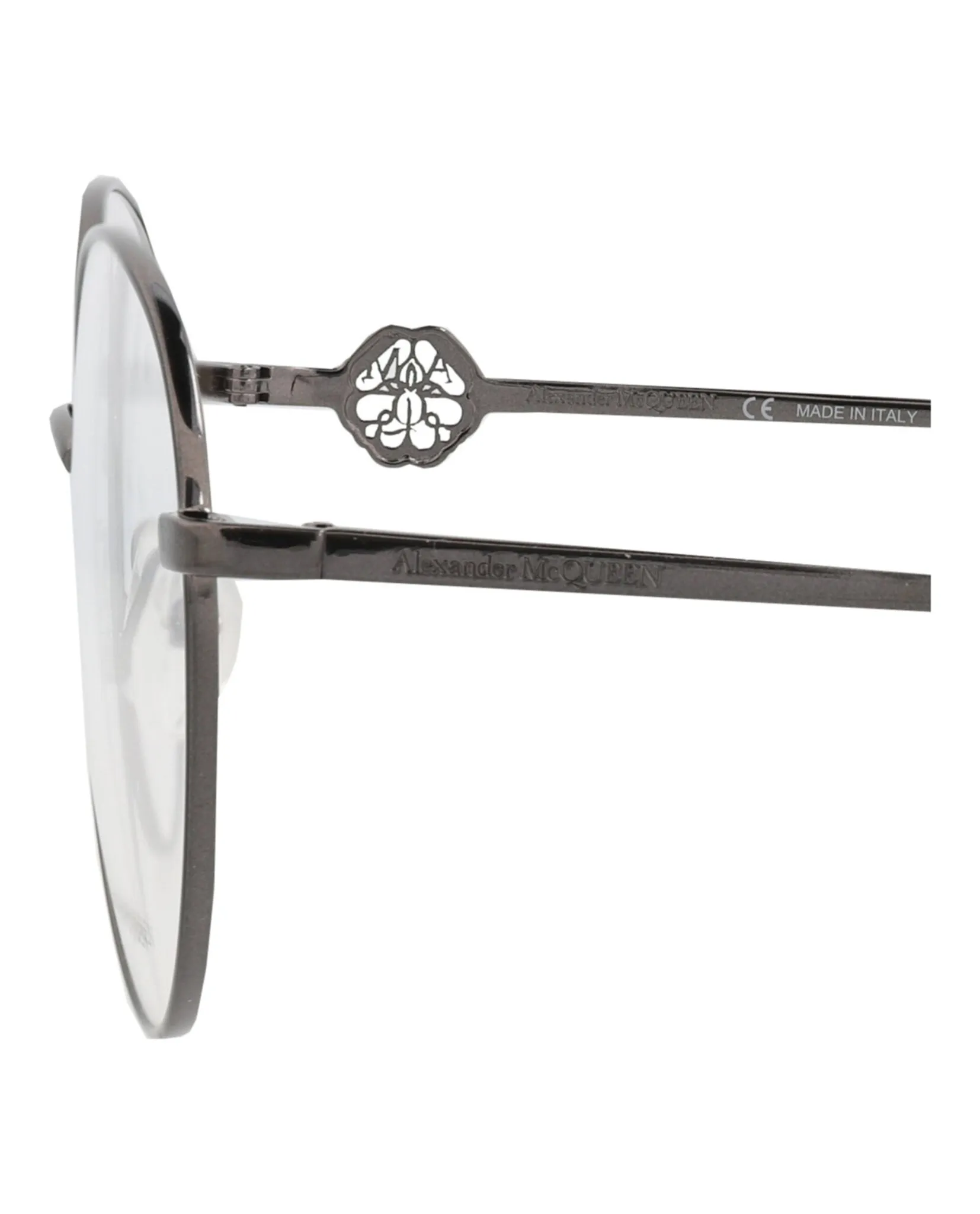 Alexander McQueen Round-Frame Metal Optical Frames sold by Zulily product image thumbnail 4