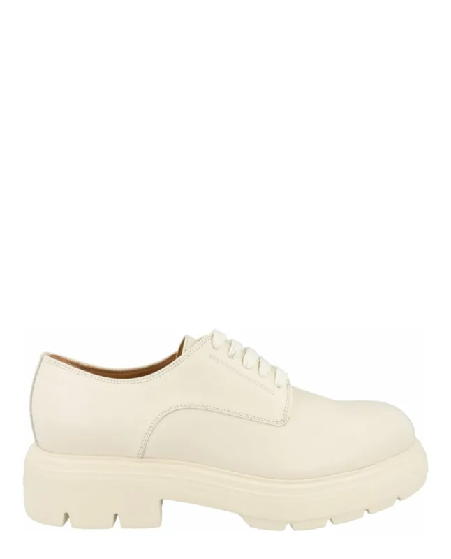 Ferragamo Devis Leather Derby Shoes made by Salvatore Ferragamo