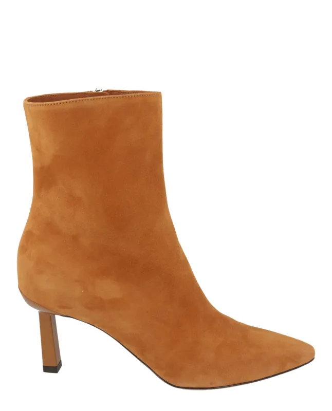 Ferragamo Jana Suede Booties made by Salvatore Ferragamo