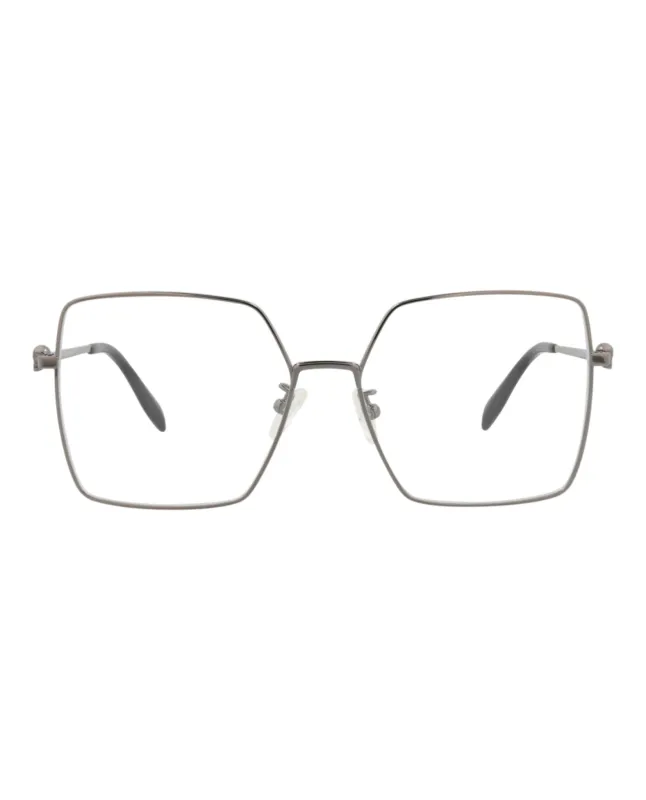 Alexander McQueen Square-Frame Metal Optical Frames made by Alexander McQueen