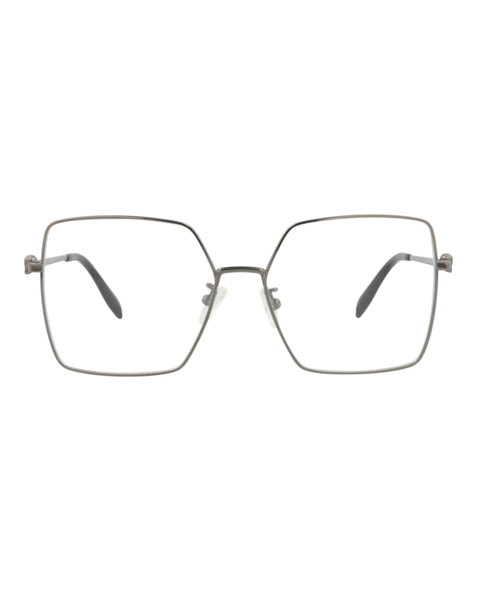 Alexander McQueen Square-Frame Metal Optical Frames sold by Zulily