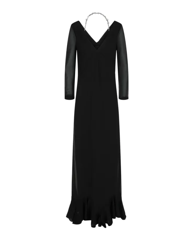 Givenchy Off-the-Shoulder Gown W/ 4G Claw Chain made by Givenchy