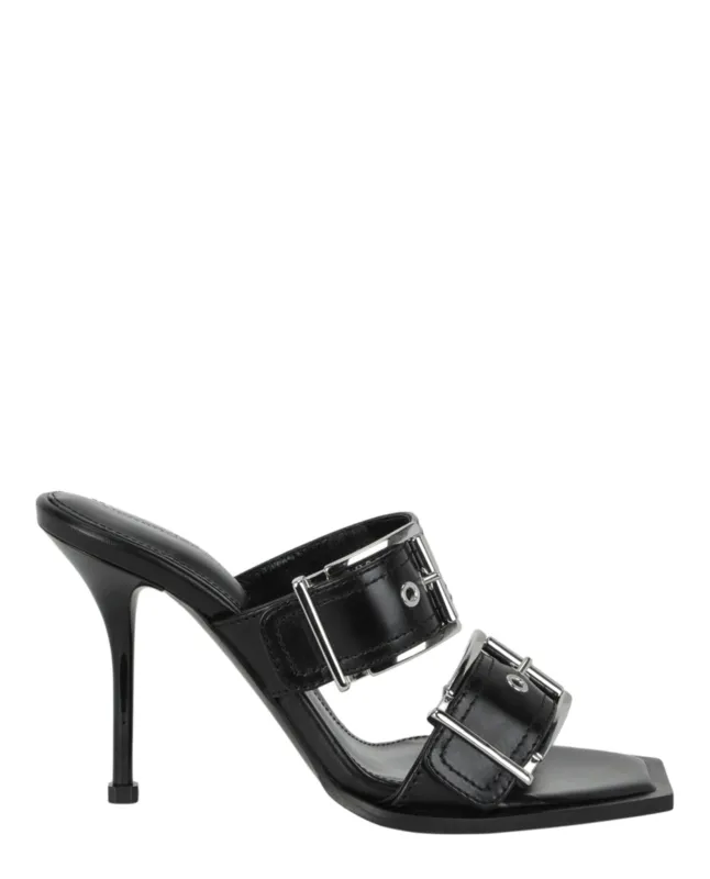 Alexander McQueen Double Buckle Punk Mules made by Alexander McQueen